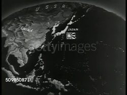 Pacific Map with Japan conquests Instructional Video