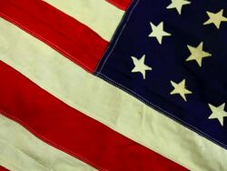 Vintage American Flag Stock Footage