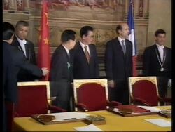 FRANCE: CHINESE PRIME MINISTER LI PENG VISIT News Clip
