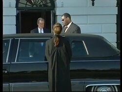 King Juan Carlos visit President Bush at the White House News Clip
