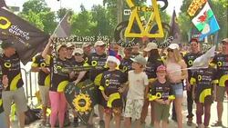 Tour de France fans in Paris News Clip