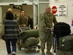 Soldiers Return Home from Iraq and Afghanistan Stock Footage