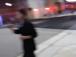 Jamie Foxx departs Stevie Wonder's performance in Los Angeles Stock Footage