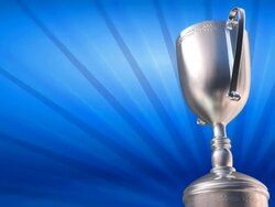 Silver cup Stock Footage