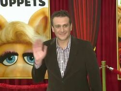 Jason Segel at the The World Premiere of Walt Disney's 'The Muppets' at Hollywood CA. (Footage by WireImage Video/Getty Images Entertainment Video) Stock Footage