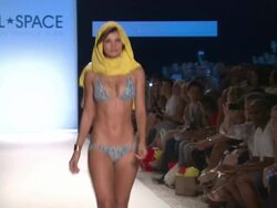Models walk the runway during the L*Space by Monica swimwear 2012 show Stock Footage