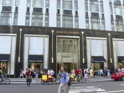 WS, Street scene at Bergdorf Goodman store, Fifth Avenue, New York City, New York, USA Stock Footage