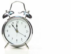 Alarm clock with time lapse Stock Footage