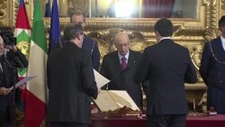 New government, led by Matteo Renzi, sworn in at the presidential palace News Clip