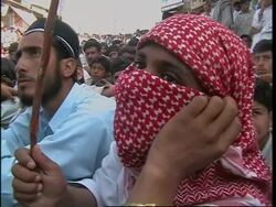 Thousands protest against the strike on Islamic school News Clip