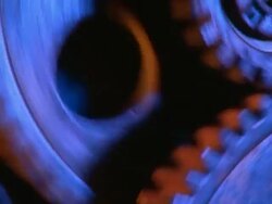 Gears move quickly Stock Footage