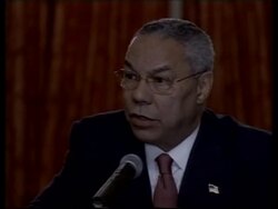 US secretary of state visits new president, protest News Clip