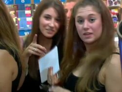 Paris Hilton CD Signing Stock Footage