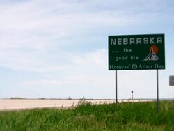 Nebraska State Sign Stock Footage