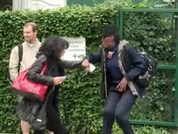 Grace Jones at Celebrity Video Sightings Stock Footage