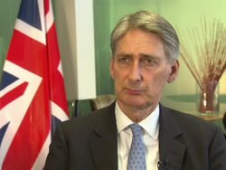Philip Hammond interview Re Sanctions on Russia News Clip