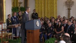 President Obama moved to right old wrongs Tuesday by belatedly awarding the Medal of Honor to 24 Army veterans who served during World War II, Korea and Vietnam. Three of those honored are still alive, all of them combat veterans of Vietnam. (March 18) News Clip
