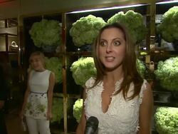 INTERVIEW - Eva Amurri-Martino at Tory Burch Rodeo Drive Flagship Opening Stock Footage