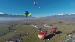 Balloons Bansko Stock Footage