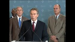 Tony Blair Statement With G8 on Terror Attacks News Clip