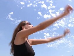 Volleyball on the Beach Stock Footage