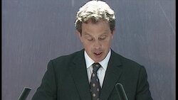 Tony Blair making 'Welfare to Work' speech News Clip