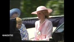 Princess Diana at Trooping the Colour News Clip
