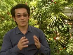 INTERVIEW: (Translation from Chinese to English) Director Te-Sheng Wei on writing the script at the Warriors of the Rainbow Interviews: Venice Film Festival 2011 at Venice . (Footage by WireImage Video/Getty Images Entertainment Video) Stock Footage