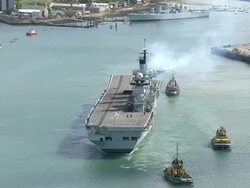 HMS Illustrious setting sail News Clip