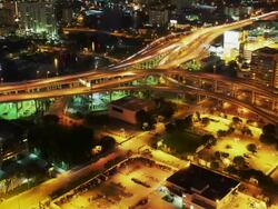 Elevated Road time laps Stock Footage