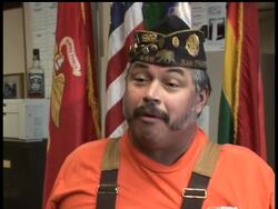 Mario Benfield, past commander of the only American Legion post whose membership is predominantly gay and lesbian, reacts to top Defense officials seeking to end the "don''t ask, don''t tell" policy on gays in the military. News Clip