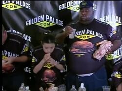 Woman wins turkey-eating contest News Clip