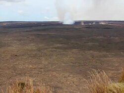 Smoke Vents - Hawaii Volcano National Park Stock Footage
