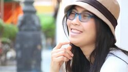 HD: Portrait asian woman laugh and smile. Stock Footage