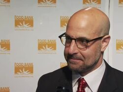 INTERVIEW: Stanley Tucci happy to be hosting the awards again Thinks its an amazing night that raises a lot of money for a great cause. Offers insight to what NYers can do Stock Footage