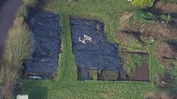 Aerials of field that could be lost city of Trellech News Clip