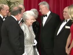 The Queen Greets Dignitaries at Royal Variety Sho News Clip