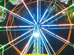 Ferris wheel center. Stock Footage