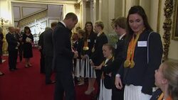 The Duke and Duchess of Cambridge meet Paralympic athletes at Buckingham Palace reception News Clip