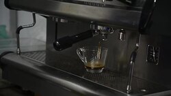 Coffee espresso preparation Stock Footage