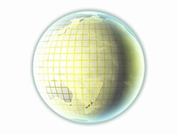 Gold Mesh Globe Stock Footage