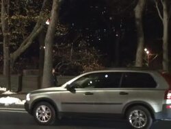 Jim Carrey and Carla Gugino on the set of Mr Poppers Penguins 12/03/2010 at the Celebrity Sightings in New York at New York NY. (Footage by WireImage Video/GettyImages) Stock Footage