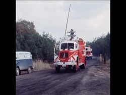 SYND 27 10 70 NEW FIREFIGHTING EQUIPMENT FOR AIRCRAFT FIRES IN OPERATION AT FRANKFURT AIRPORT News Clip