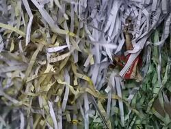 Bundle of Shredded Paper Closeup Stock Footage