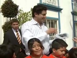 Los Angeles Youth To Receive Innovative AmberWatch Child Abduction Tool Stock Footage