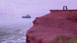 Ship sailing to shore, clip 2 Stock Footage