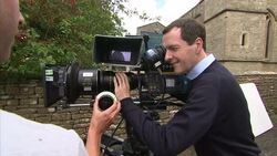 George Osborne Visits Agatha Raisin Production Set News Clip
