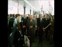 SYND 10-5-74 UNDERGROUND RAILWAY OPENING News Clip
