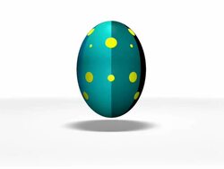 Easter eggs animation Stock Footage