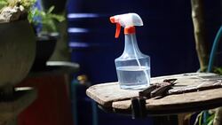 pick the gardening tools on wooden background Stock Footage